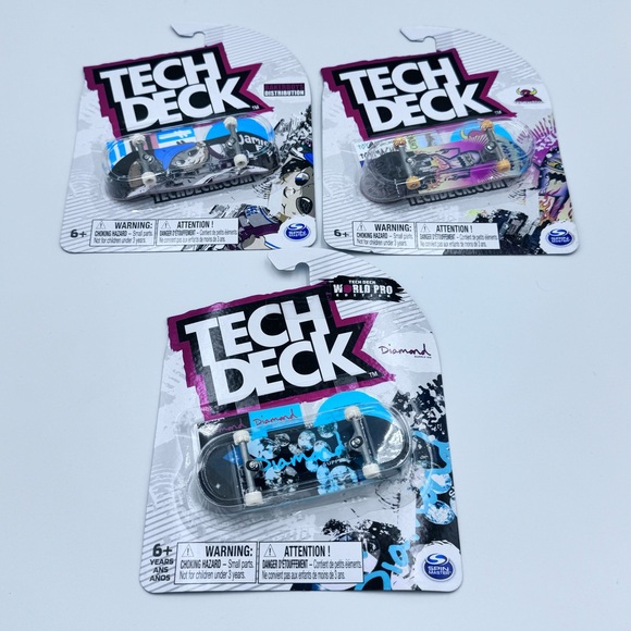 3 Tech Deck Jamie Big Boy Foy, Toy Machine, and Diamond Supply Co - Picture 3 of 9